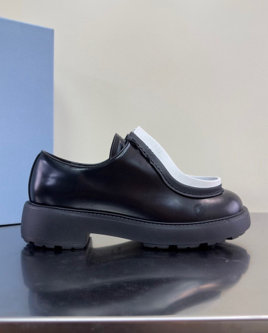 Prada loafers with thick soles-lovers' models