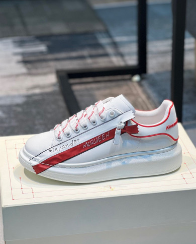 McQueen Versatile Little White Shoes