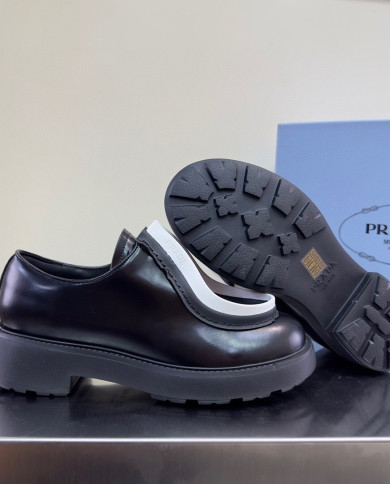 Prada loafers with thick soles-lovers' models