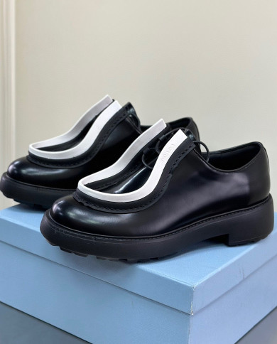 Prada loafers with thick soles-lovers' models