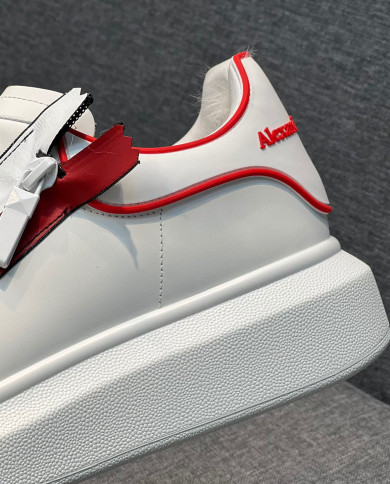 McQueen Versatile Little White Shoes Plush couple style
