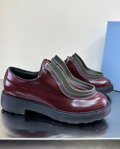 Prada loafers with thick soles-lovers' models