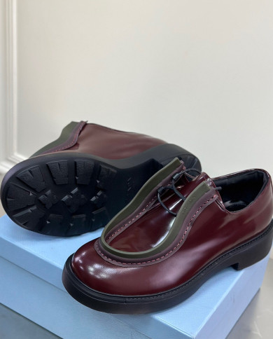 Prada loafers with thick soles-lovers' models