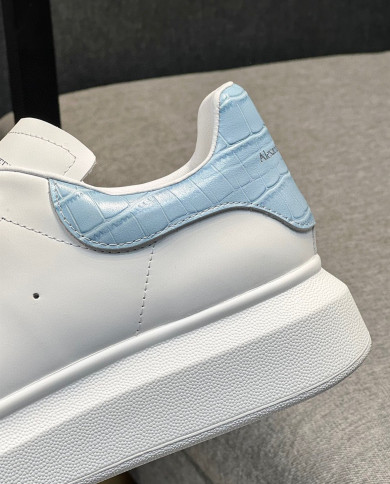 McQueen Versatile Little White Shoes couple style