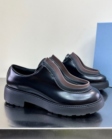 Prada loafers with thick soles-lovers' models