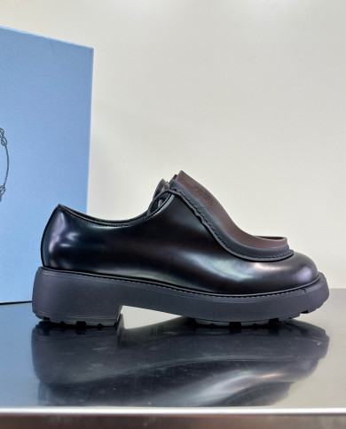 Prada loafers with thick soles-lovers' models