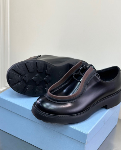 Prada loafers with thick soles-lovers' models
