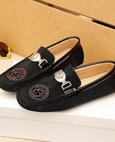 Versace bean shoes