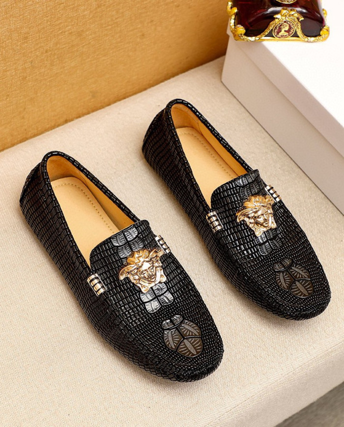 Versace bean shoes