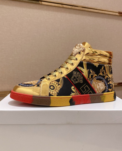 Versace high cut boots