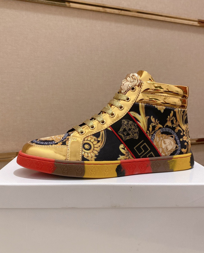 Versace high cut boots