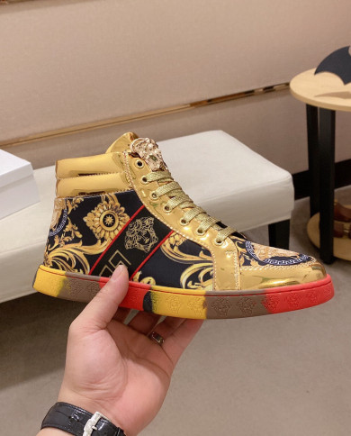 Versace high cut boots