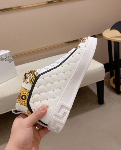 Versace high cut boots