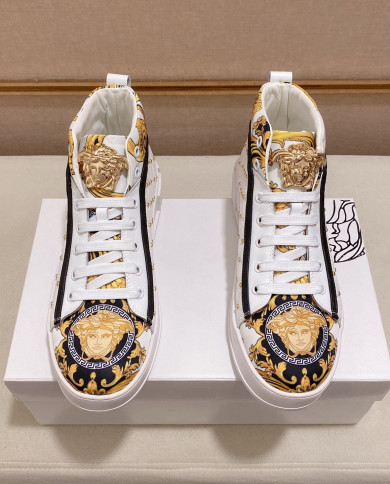 Versace high cut boots
