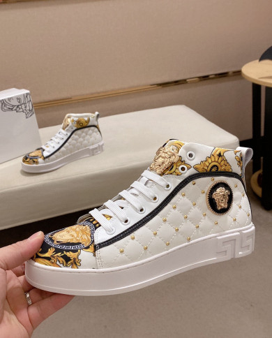Versace high cut boots