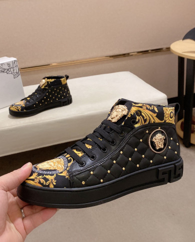 Versace high cut boots