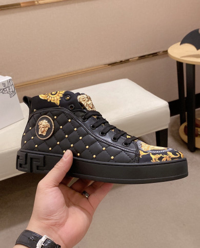 Versace high cut boots