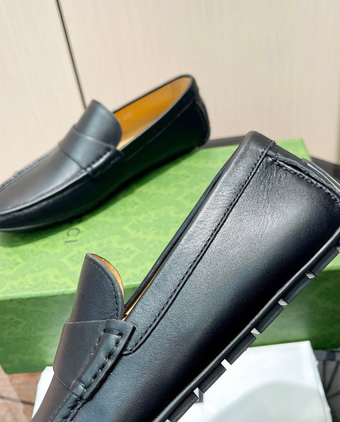 Gucci bean shoes leather shoes