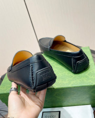 Gucci bean shoes leather shoes