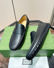 Gucci bean shoes leather shoes