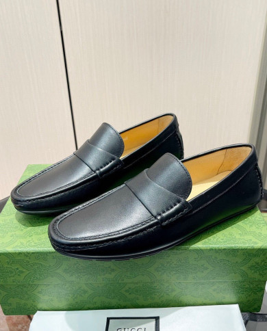 Gucci bean shoes leather shoes