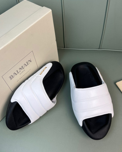 Balmain  couple style  Slippers