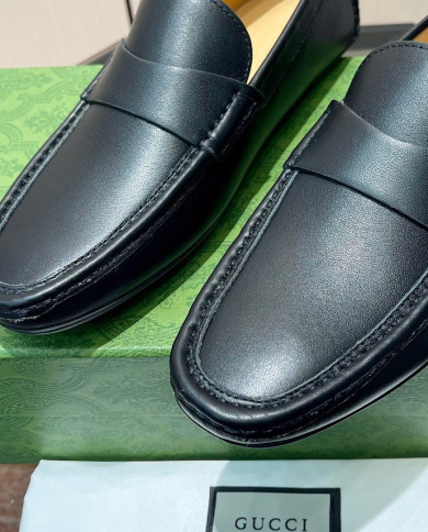 Gucci bean shoes leather shoes