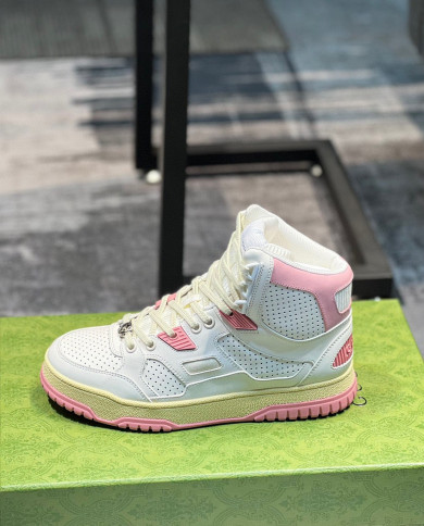 Gucci high and low top couple sports shoes