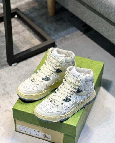 Gucci high and low top couple sports shoes