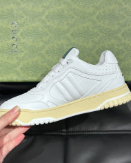Gucci Re-Web couple style woven leather sports shoes