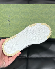 Gucci Re-Web couple style woven leather sports shoes