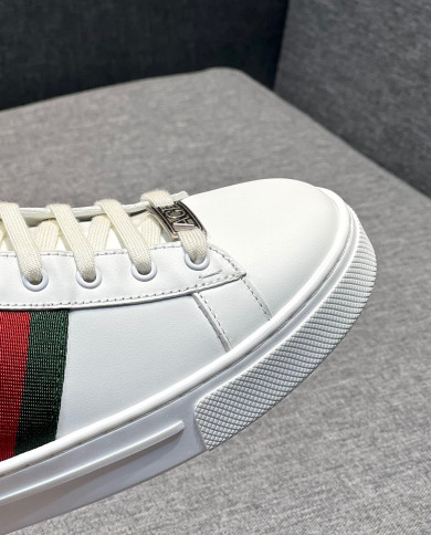 Gucci couple style small white shoes