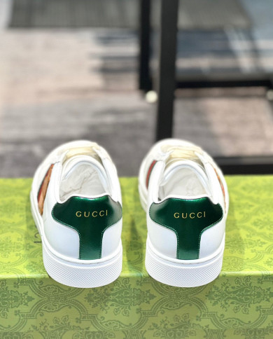 Gucci couple style small white shoes
