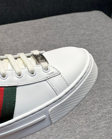 Gucci couple style small white shoes
