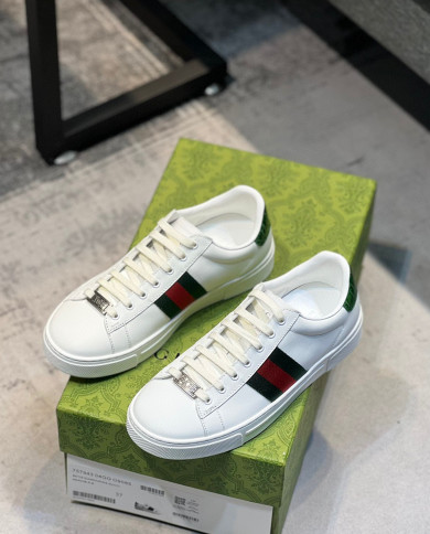 Gucci couple style small white shoes