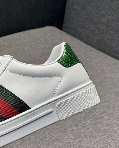 Gucci couple style small white shoes
