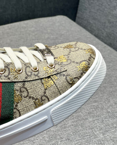 Gucci couple style small white shoes