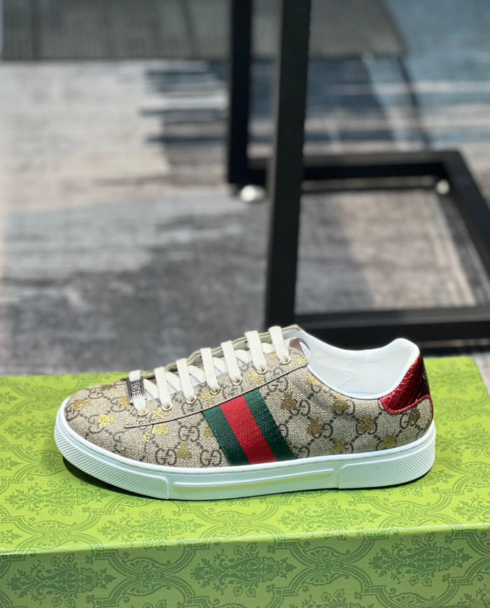 Gucci couple style small white shoes