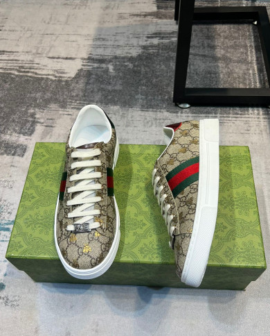 Gucci couple style small white shoes