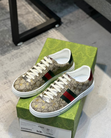 Gucci couple style small white shoes