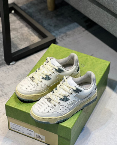 Gucci high and low cut distressed couple sports shoes
