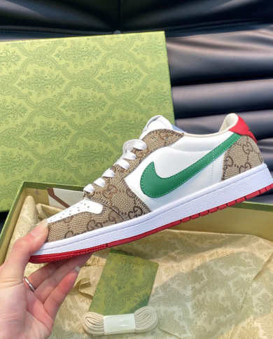 Gucci Nike Co branded Low Top Casual Sneakers