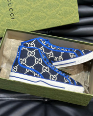 Gucci Dennis 1977 Couple High Top Sports Canvas Shoes boots