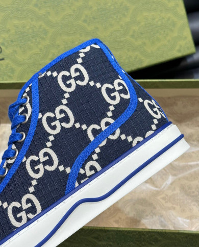 Gucci Dennis 1977 Couple High Top Sports Canvas Shoes boots