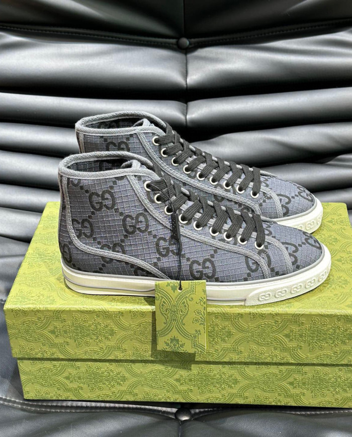 Gucci Dennis 1977 Couple High Top Sports Canvas Shoes boots