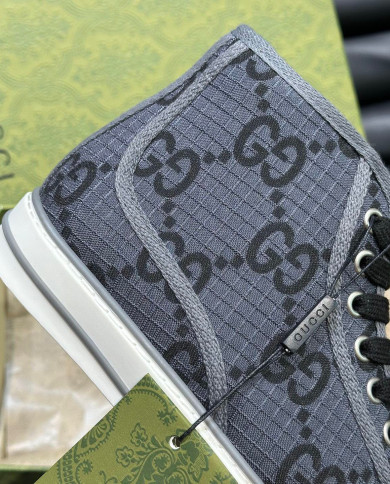 Gucci Dennis 1977 Couple High Top Sports Canvas Shoes boots
