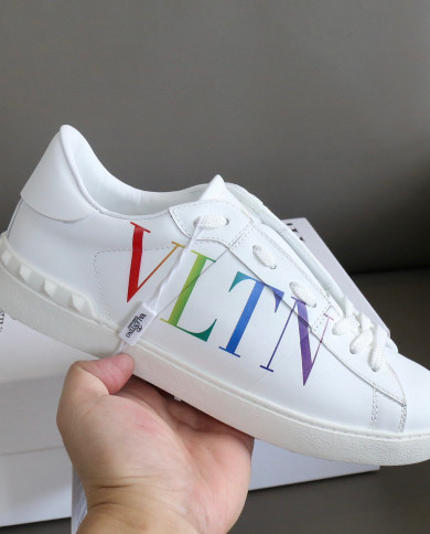 Valentino Couple style small white shoes