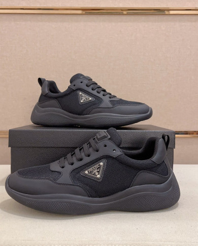 Prada simple sports mesh for casual shoes