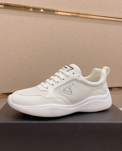 Prada simple sports mesh for casual shoes
