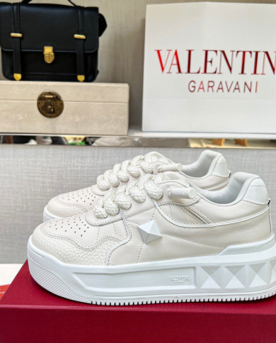 Valentino couple casual shoes with thick shoelaces